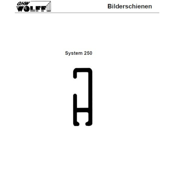 Bilderschienen 250